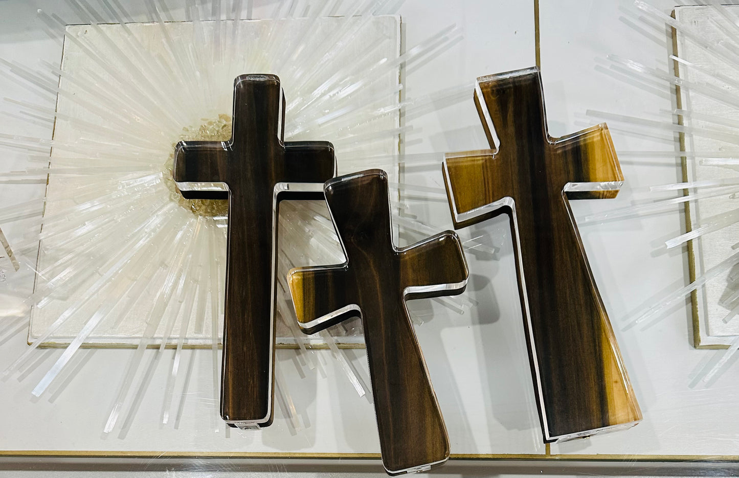 Poplar Lucite Cross