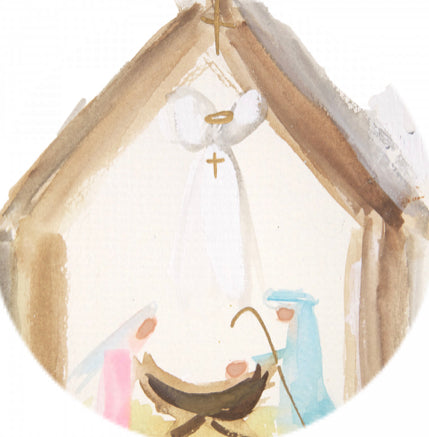 Watercolor Nativity