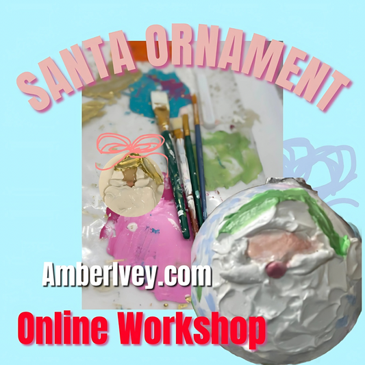 Painting a Santa Ornament with Amber Ivey