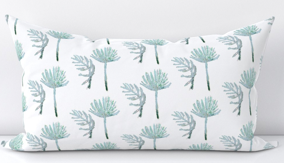 White Palmetto Pillow Collection