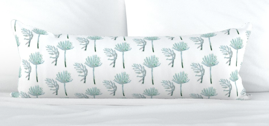 White Palmetto Pillow Collection